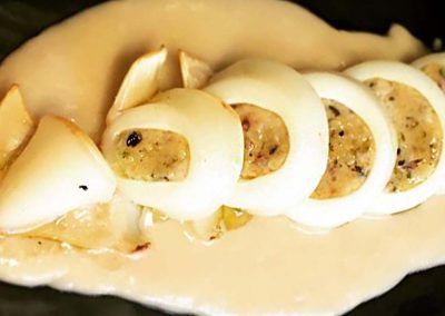 Calamari Ripieni su Crema di Cannellini