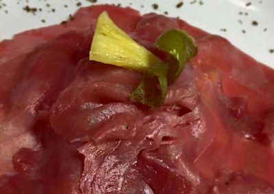 Carpaccio tonno e ananas
