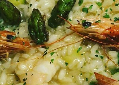 Risotto Gamberi e Asparagi