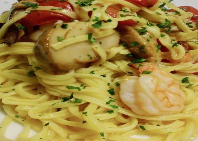 Tagliolini Porcini e Gamberi